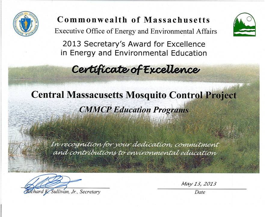 Excellence in Energy and Environmental Education Certificate