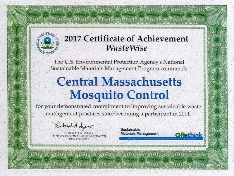 WasteWise Certificate